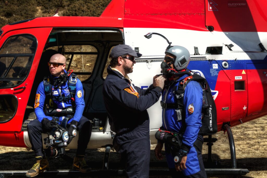 Fishtail helicopters AS350 B3 chopper setup for skydiving